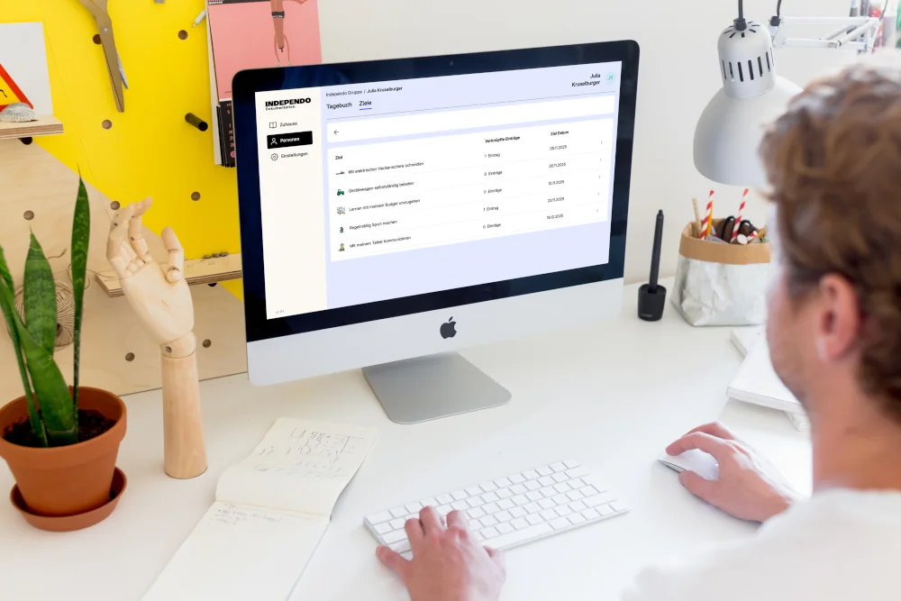 Betreuungspersonen sehen die Einträge im Dokumentationsportal ein